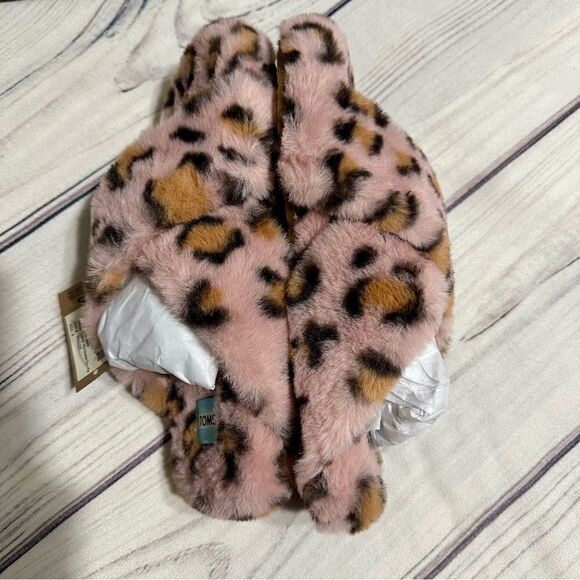 NIB! Toms Susie Spanish Villa Faux Fur Cheetah Slip On Slippers Slides Size 8 - Picture 6 of 8